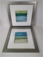 Pair of Framed Art Pieces