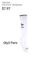 3 x Sz 9-2.5 Umbro peewee soccer socks