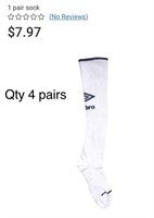 4 x Sz 9-2.5 Umbro peewee soccer socks