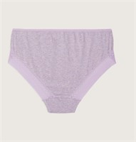 Sz 2X High-Cut Heather Brief with Lace Applique -