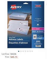 Avery Address Labels with Easy Peel for