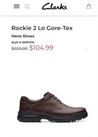 Mens Sz 9.5 Rockie 2 Leather & Gore-Tex - Clarkes