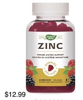 Nature's Way Zinc Gummies, Immune System Support,