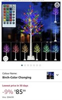 5 Feet LED Color Changing Birch Tree Light RGBW