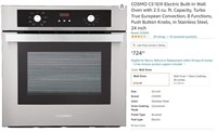 FM1602 COSMO C51EIX Electric Built-In Wall Oven