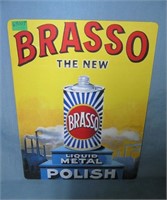 Brasso Metal Polish retro style advertising sign