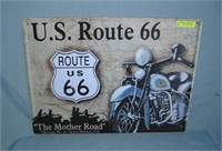 US Route 66 the mother road retro style advertisin