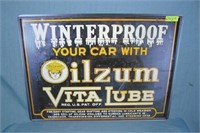 Oilzum winter proof your car retro style advertisi