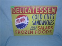 Pepsi Cola Delicates Cold cuts and Sandwiches retr
