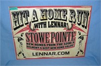 Hit a homerun with Lennar! retro style advertising