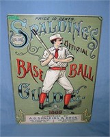 Spalding baseball guide retro style advertising si
