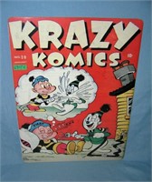 Crazy Comics retro style advertising sign