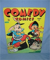 Comedy Comics retro style advertising sign