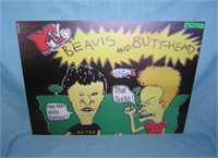 Beavis and Butt-head retro style advertising sign
