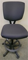 Counter Stool/Chair - Heavy Duty - Black Fabric