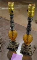 Pair of Lamps 15" Tall