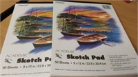 2 Mead Sketch Pads, Brand New