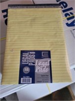 18PK Letter Size Legal Pads, Canary
