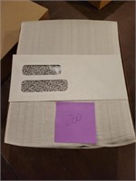 500ea #10 Double Window Security Envelopes - New