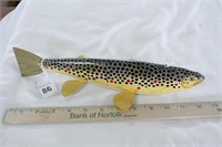 12" Mark Bruning Brown Trout Decoy NICE!!