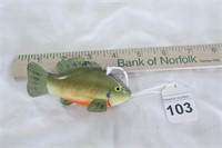4" Lawrence Bethel Mini Decoy Sunfish
