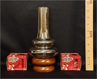Hurricane Candle Holder/M&M Candles