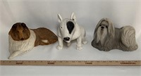 SANDICAST Dogs-Collie/Bull Terrier/Maltese