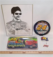 NASCAR JEFF GORDON Sketch/License Plate Clock