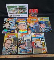 NASCAR Lot-Tin Sign/KNEX/Legend Comics