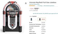 O3245 Victrola Mayfield Full-Size Jukebox