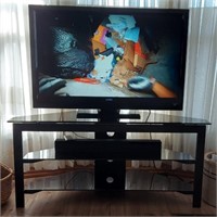 42" TV, stand and sound bar