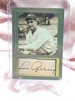 Lou Gehrig REPRINT autographed facsimile copy