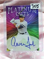 Aaron Judge Custom autograph copy Baseball Card.