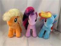 Lot of 3 My Little Pony TY Plushies