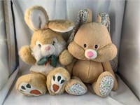 Easter bunny plush lot of 2