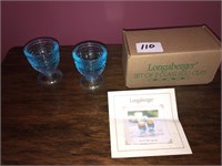 Longaberger glass egg cups