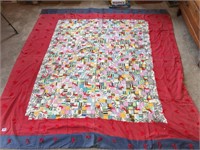 Knotted quilt *tear on corner as pictured