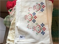 Needlepoint, lace, and other linens