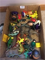Dinos, animals, toys