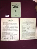 1951 Airolite insurance book and paperwork