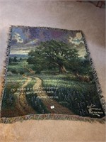 Thomas Kinkade throw blanket and neck pillow