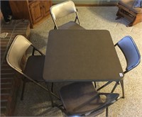 Sampsonite Card table and 4 chairs