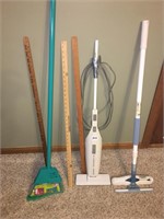Broom, Bissel, yard sticks