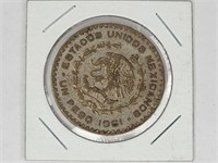 1961 Mexico Peso Coin
