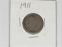 1911 V Nickel Coin