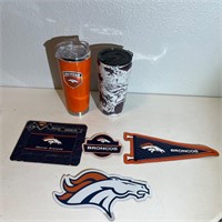 Lot of Broncos Mugs and Magnets
