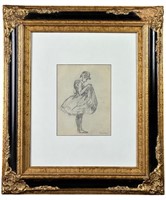 Henri De Toulouse-Lautrec- Dancer Art Drawing