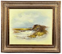 Sandler- Seascape Shoreline Oil Painting