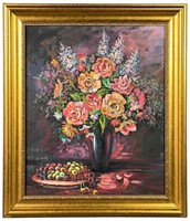 Roses Still Life Painting in style Henri Matisse
