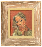 Sueo Serisawa- Portrait of a Lady Oil Painting